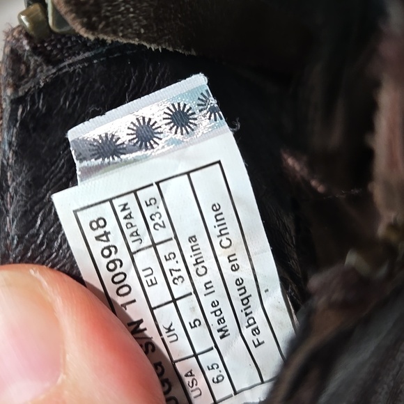 Ugg Australia Women 1009948 Ankle Leather Wedge Boots shoes sz 6.5 - Picture 10 of 11